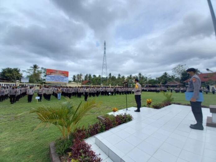 Amankan Pilkada KLU, Polres Lombok Utara Terjunkan 588 Personil