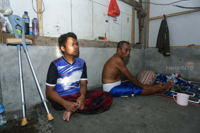 Nasib Ayah Penderita Stroke dan Anaknya yang Kehilangan Kaki Akibat Gempa